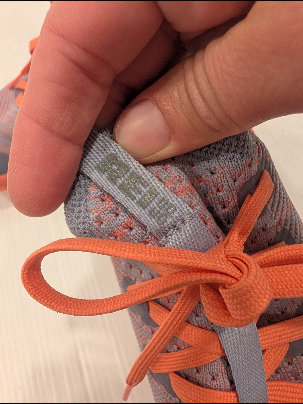 REI Women's Swiftland MT Trail Run Gray & Coral Knit Athletic Sneakers Size 7.5 - Picture 3 of 11
